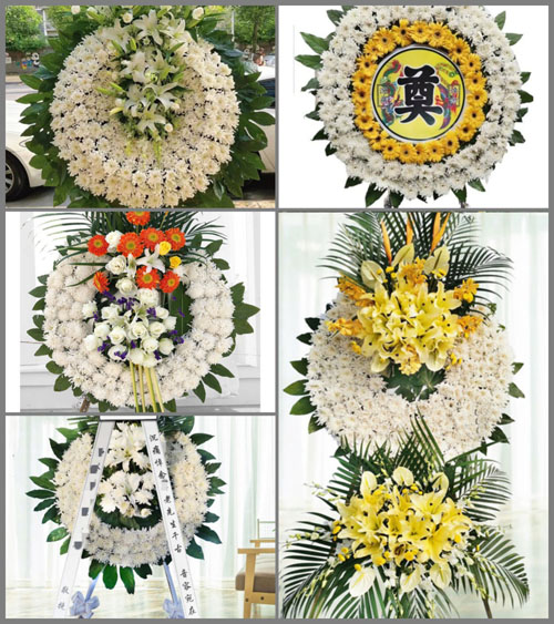 安徽阜阳市颍泉区伍明镇花圈速递